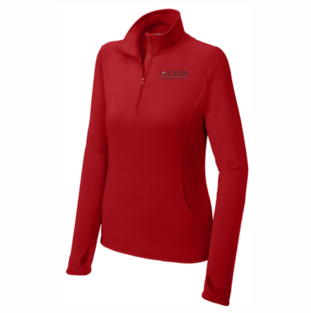 Ladies Sport Tek Wick Stretch 1/2 Zip Pullover